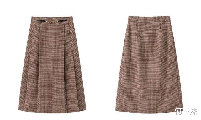 何三沫 冬天别乱买裙子,可以优先选择A字半身裙,显瘦又温柔