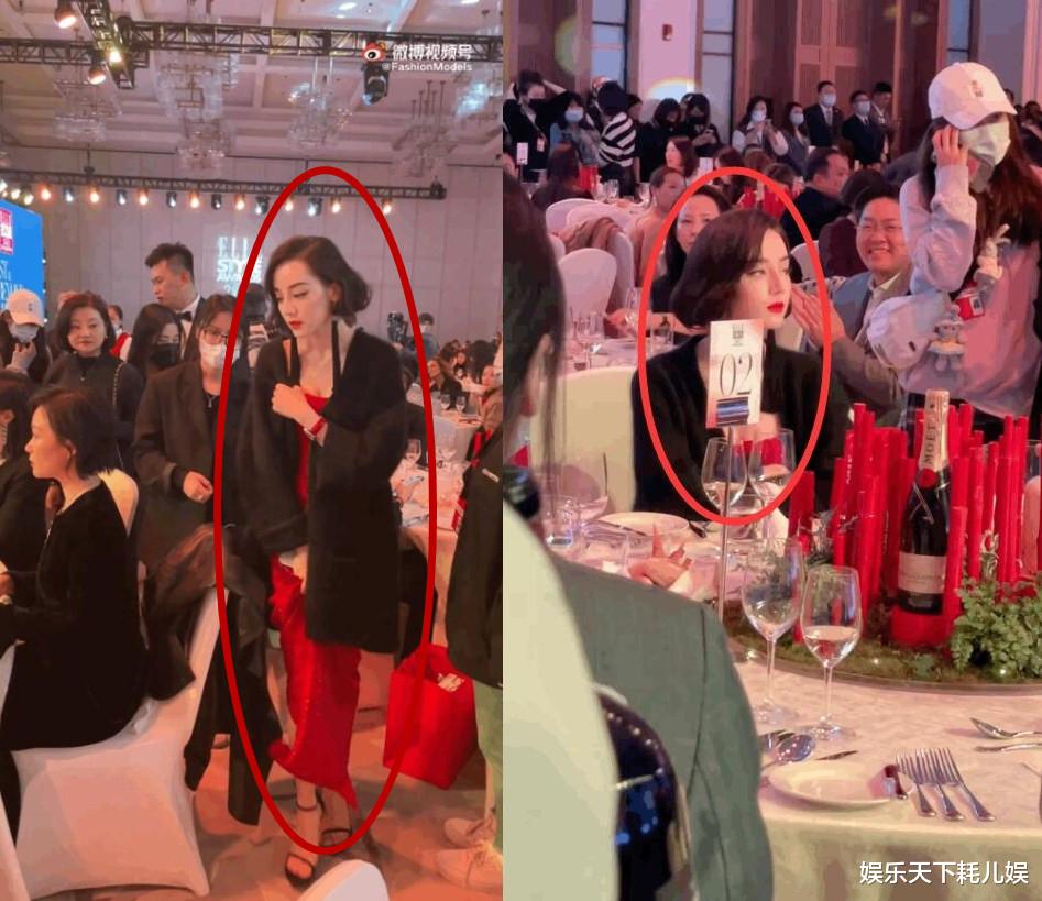 迪丽热巴|ELLE晚宴内场,迪丽热巴装扮成复古名伶和宋茜坐一桌,蔡徐坤和美女聊天不专心