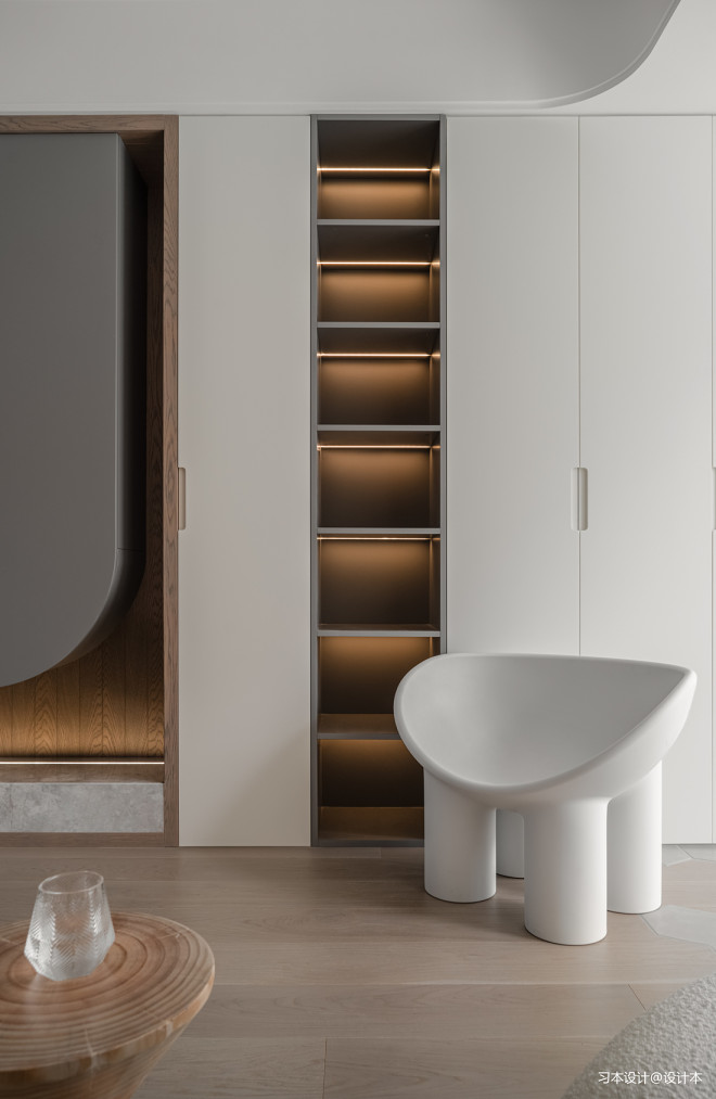 |弧形与空间构造柔美简致的居家美学