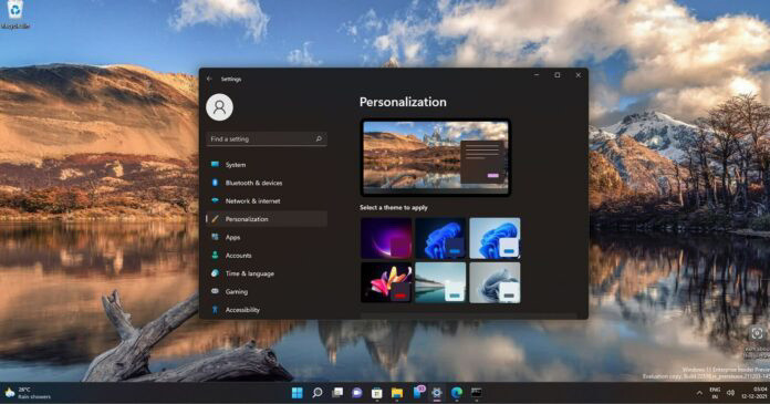 微软|微软现在计划在 Windows 11 中更新个性化设置