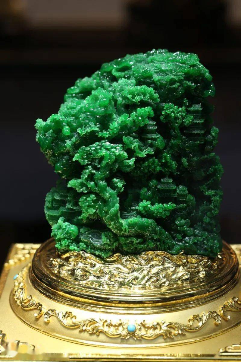 翡翠|三件天工奖金奖翡翠奖赏，稀世罕见