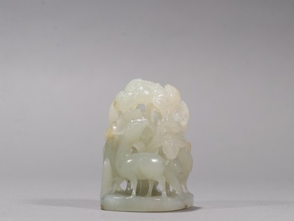 和田玉籽料|和田玉籽料一路连科炉顶