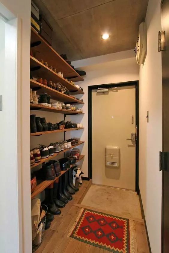 |玄关做成下沉式，哪怕面积再小都能坐着换鞋，漂亮实用，家里还没灰！