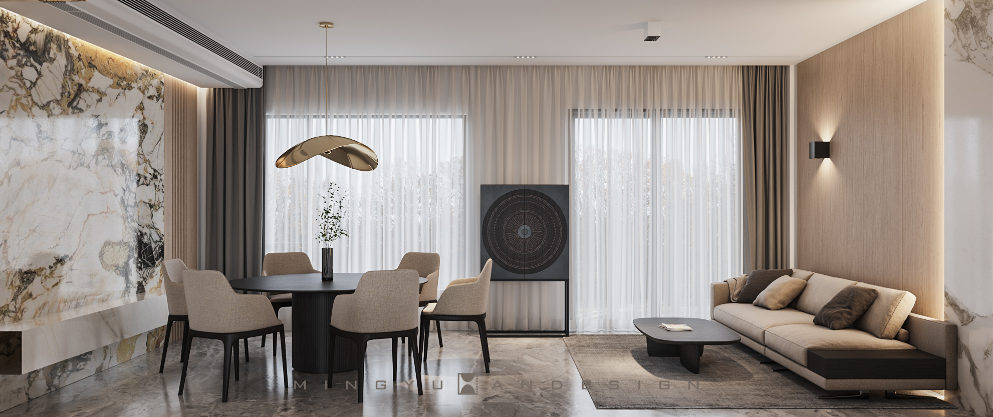 活在当下,感受生活丨现代简约400㎡