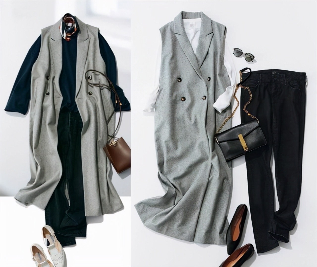 穿衣搭配|秋天高质量的搭配，有灰色作为点缀，打造职场精英穿搭！