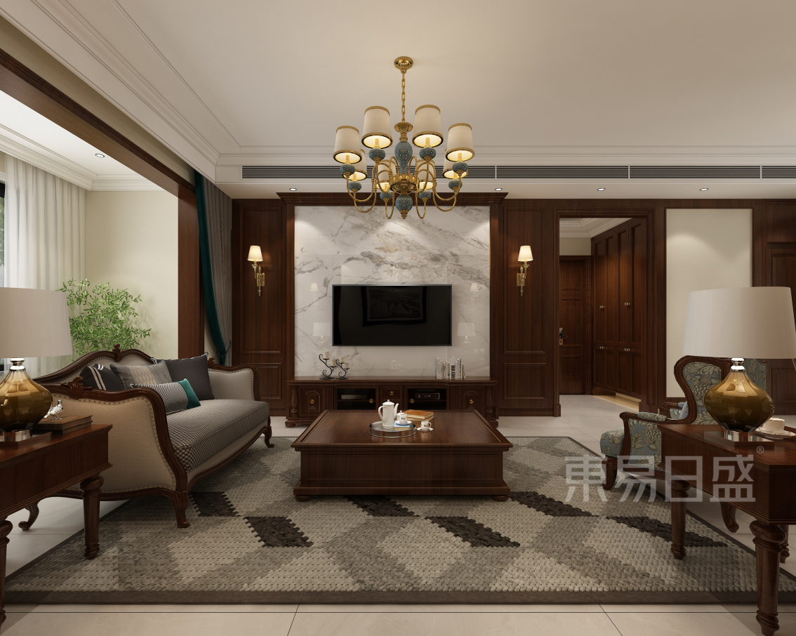东易日盛石家庄|155m2美式风格，实用又大气，超养眼