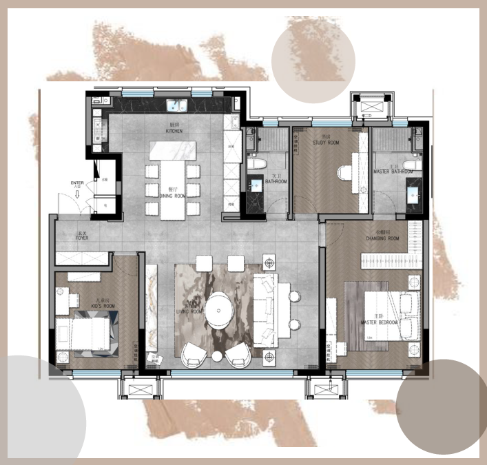 环球视野HOMEDECO|方黄设计丨中海望京府，探觅星座神话的梦想家