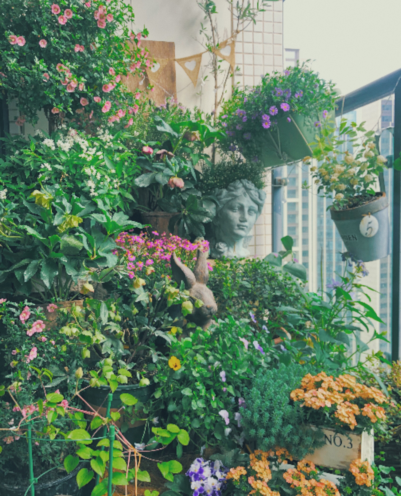 3.3㎡迷你阳台“造花园”，没想到小小阳台能这么漂亮，太喜欢了