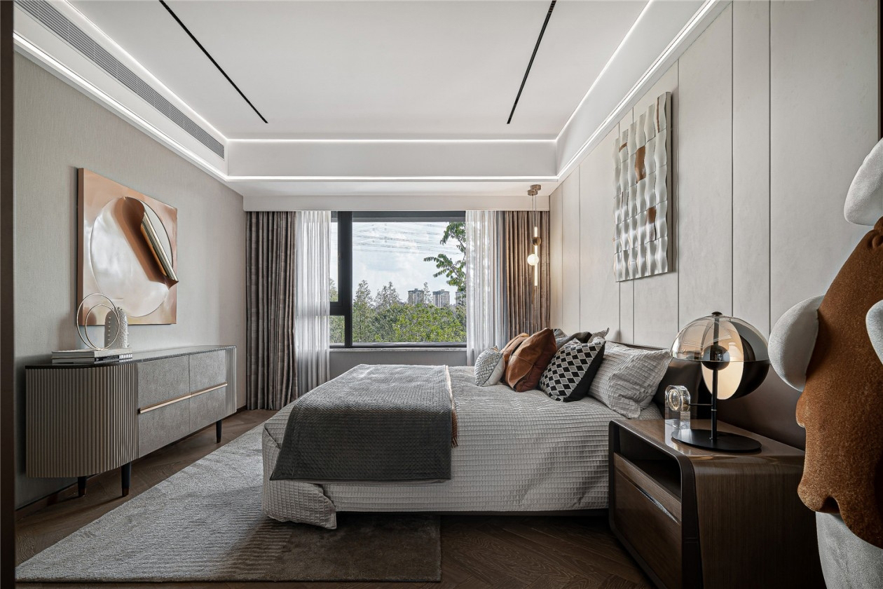 |174㎡叠墅软装设计,打造现代空间的时尚奢华感!