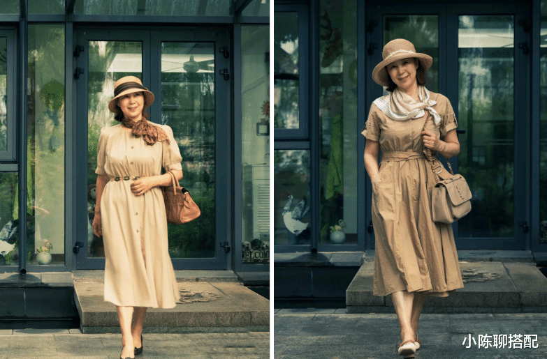 小陈聊搭配|65岁依旧保持少女感，这位奶奶的搭配太显年轻了，简单舒适还优雅