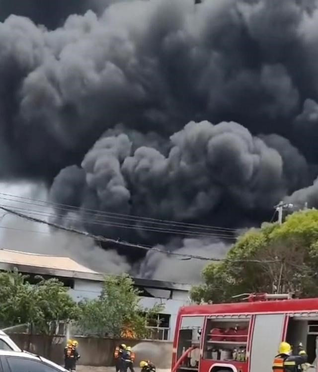 童书小窝|南京板桥一工业园仓库发生火灾，现场黑烟滚滚，万幸没有人员伤亡