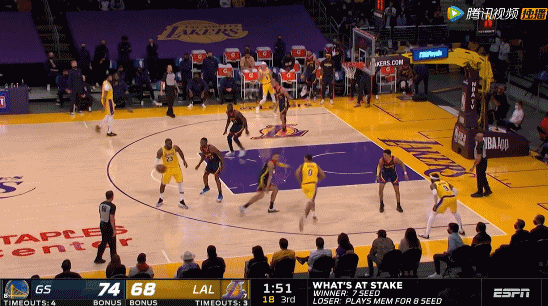 湖人队|28投4中！湖人这都能赢！牛逼啊格林，逼得老詹超远三分压哨绝杀勇士