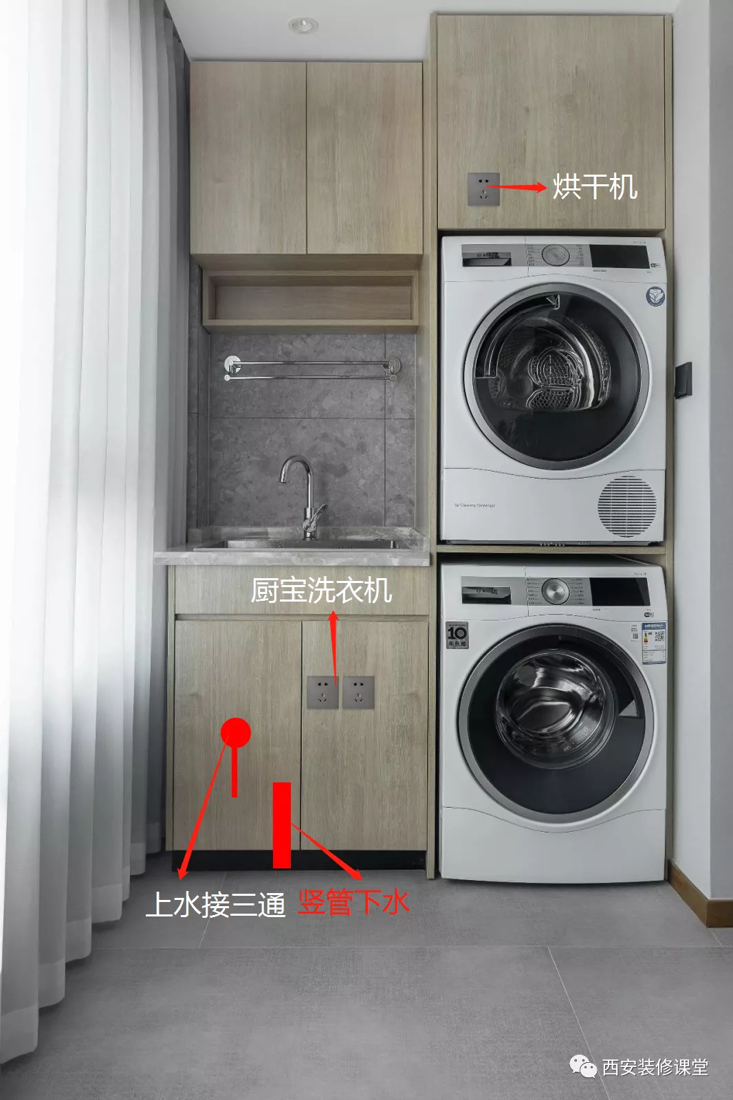 |阳台放洗烘机，叠放还是并排？