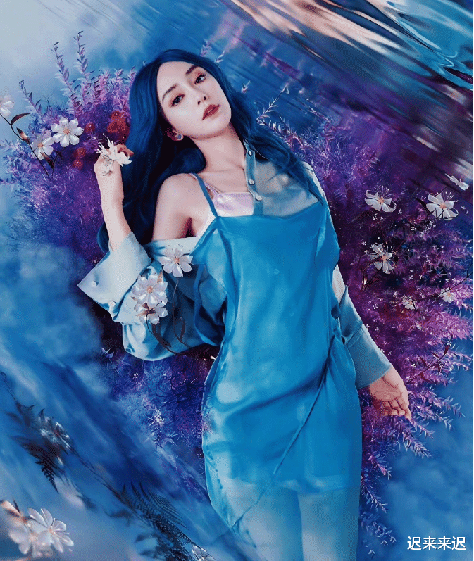 宝洁 baby蓝发挑染造型曝光，发型炫酷有个性，真的好绝！