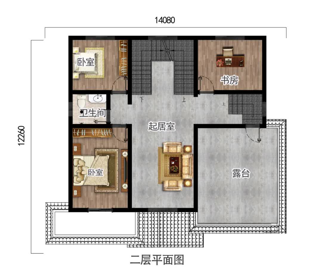 别墅|14×12三层农村别墅，6室4厅好格局，村里人见人爱