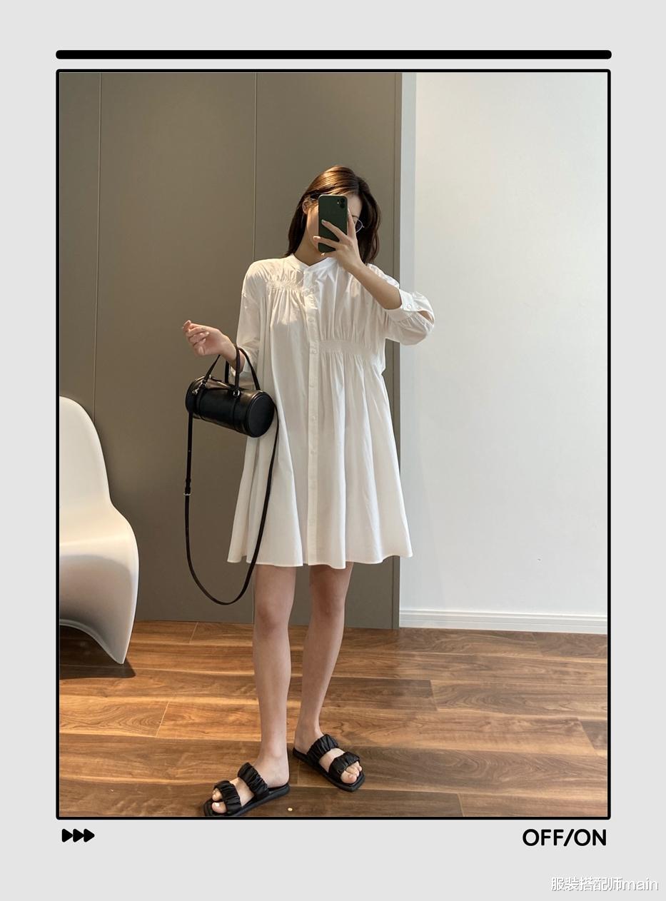 服装搭配师main|都爱“衬衫+裙子”，不如直接穿气质满分的衬衫裙