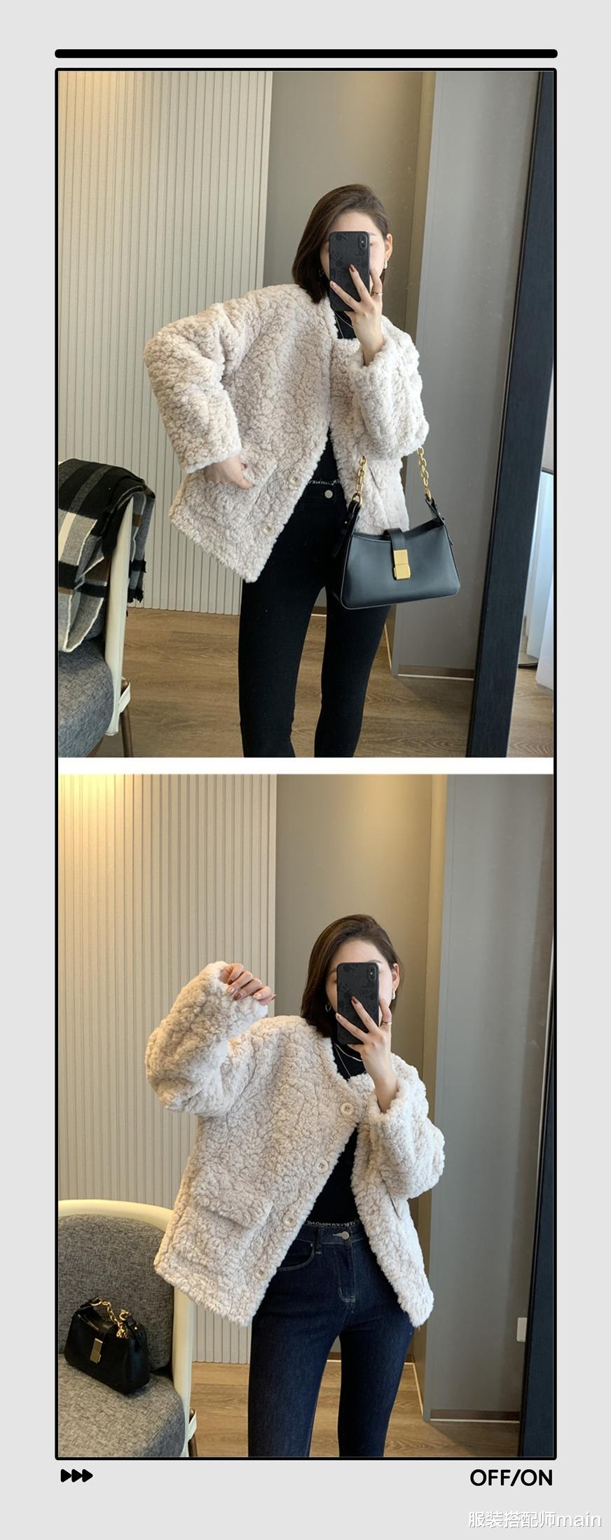 服装搭配师main 紧身裤怎么搭出时髦感？掌握“上松下紧”穿法，温暖时尚显身材