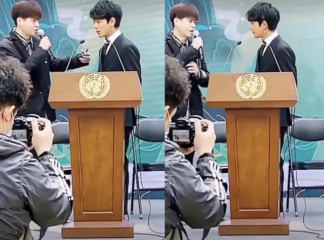 |丁真参加联合国活动路透曝光，西装笔挺，面带标志性笑容帅气可爱