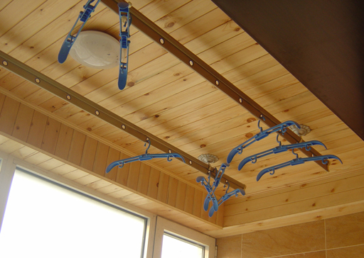 原来阳台可以用桑拿板做吊顶，太漂亮了！好多人还不知道