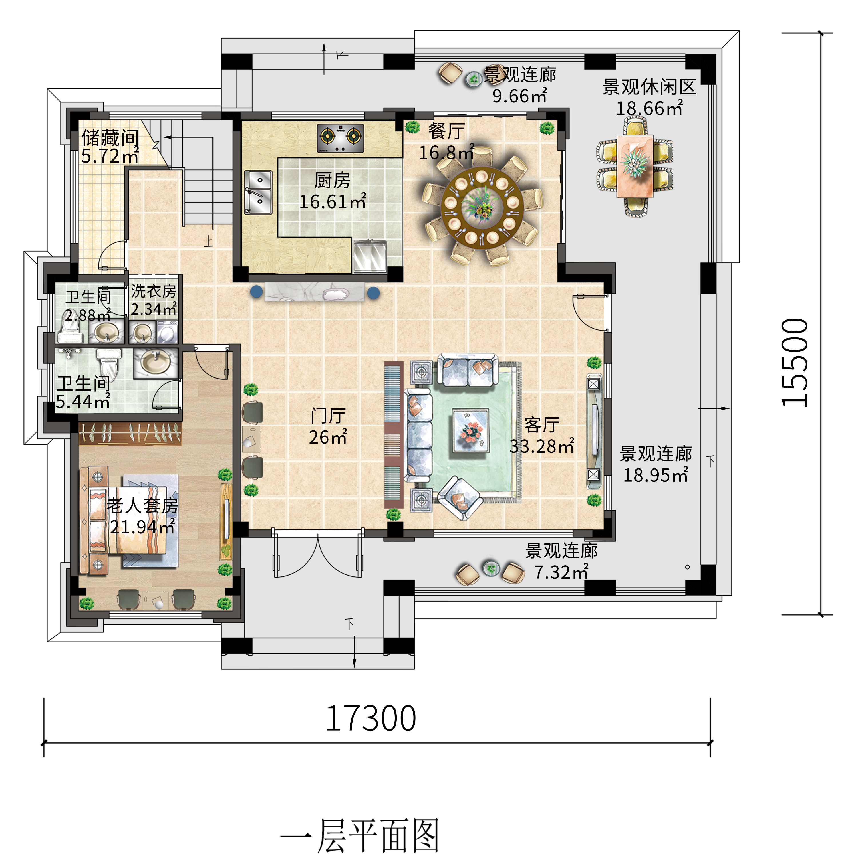 震撼欧式大占地住宅，景观连廊带来别样体验