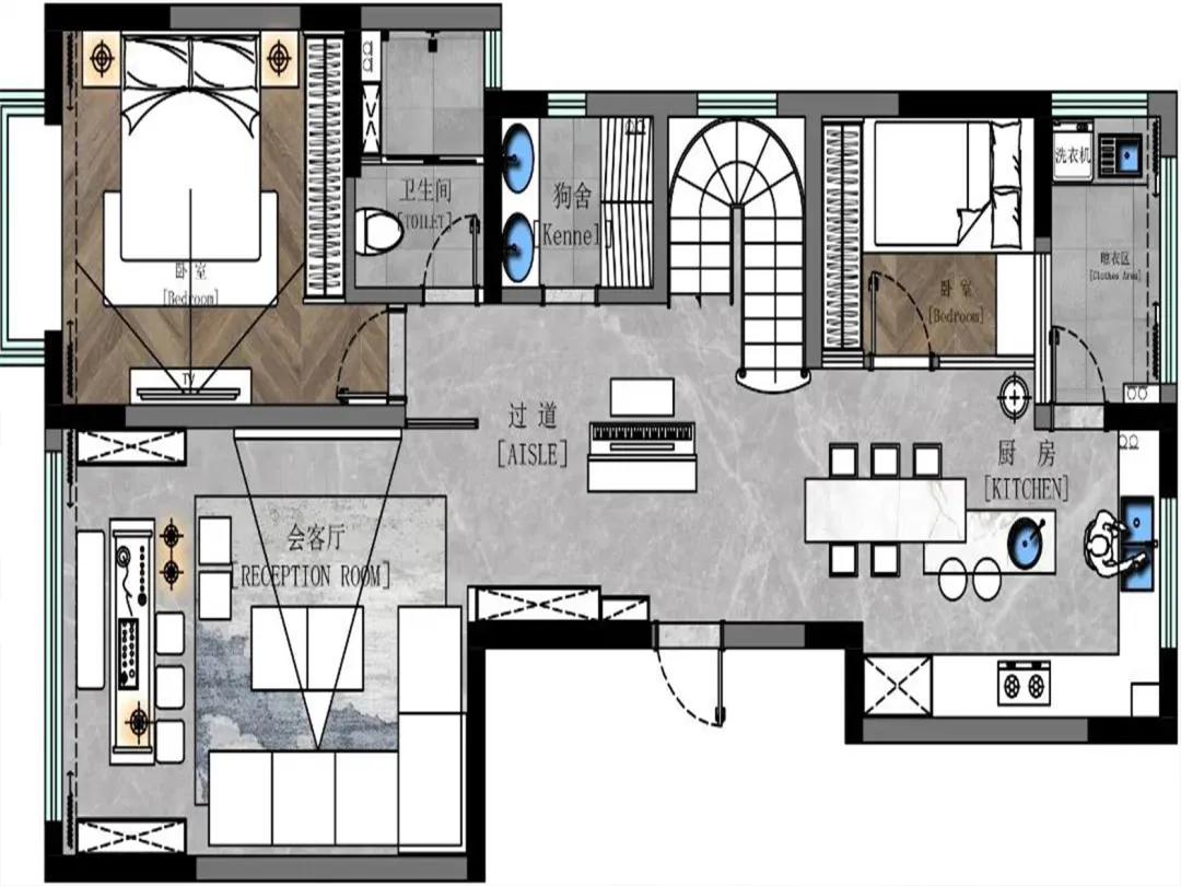 【鲁班装饰】水岸晴沙217㎡现代轻奢风格,体味生活本真的自然与纯粹。