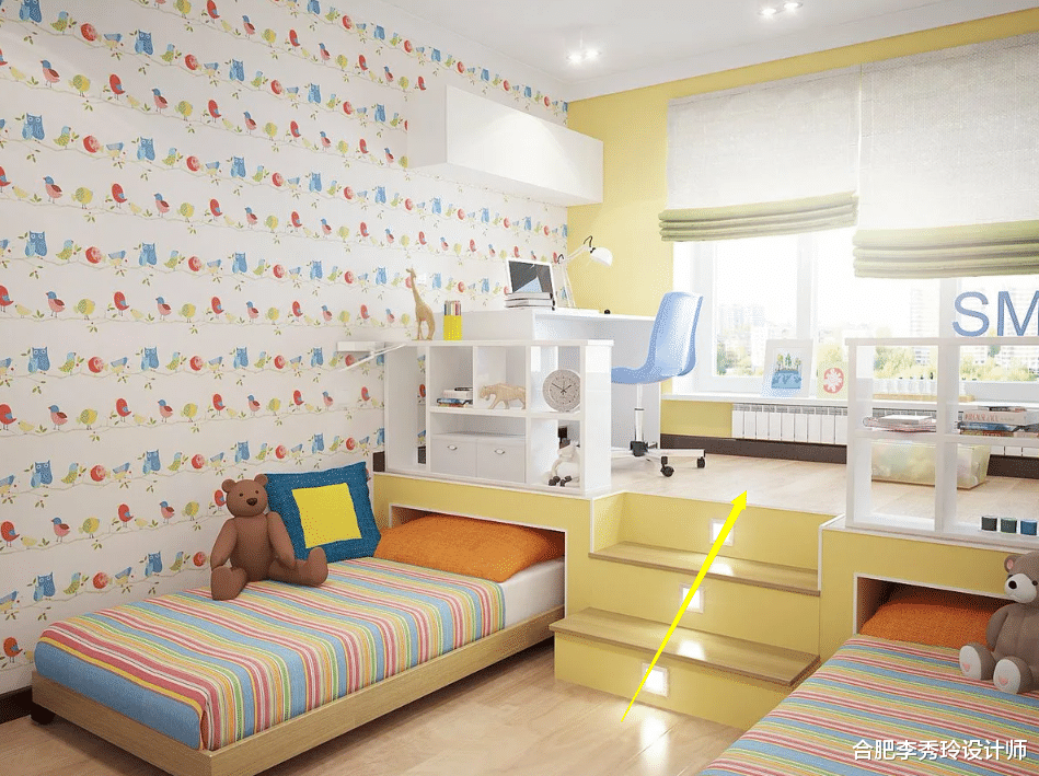 跟专业人士学了7种双人儿童房布局,不用请设计师,自己照着装