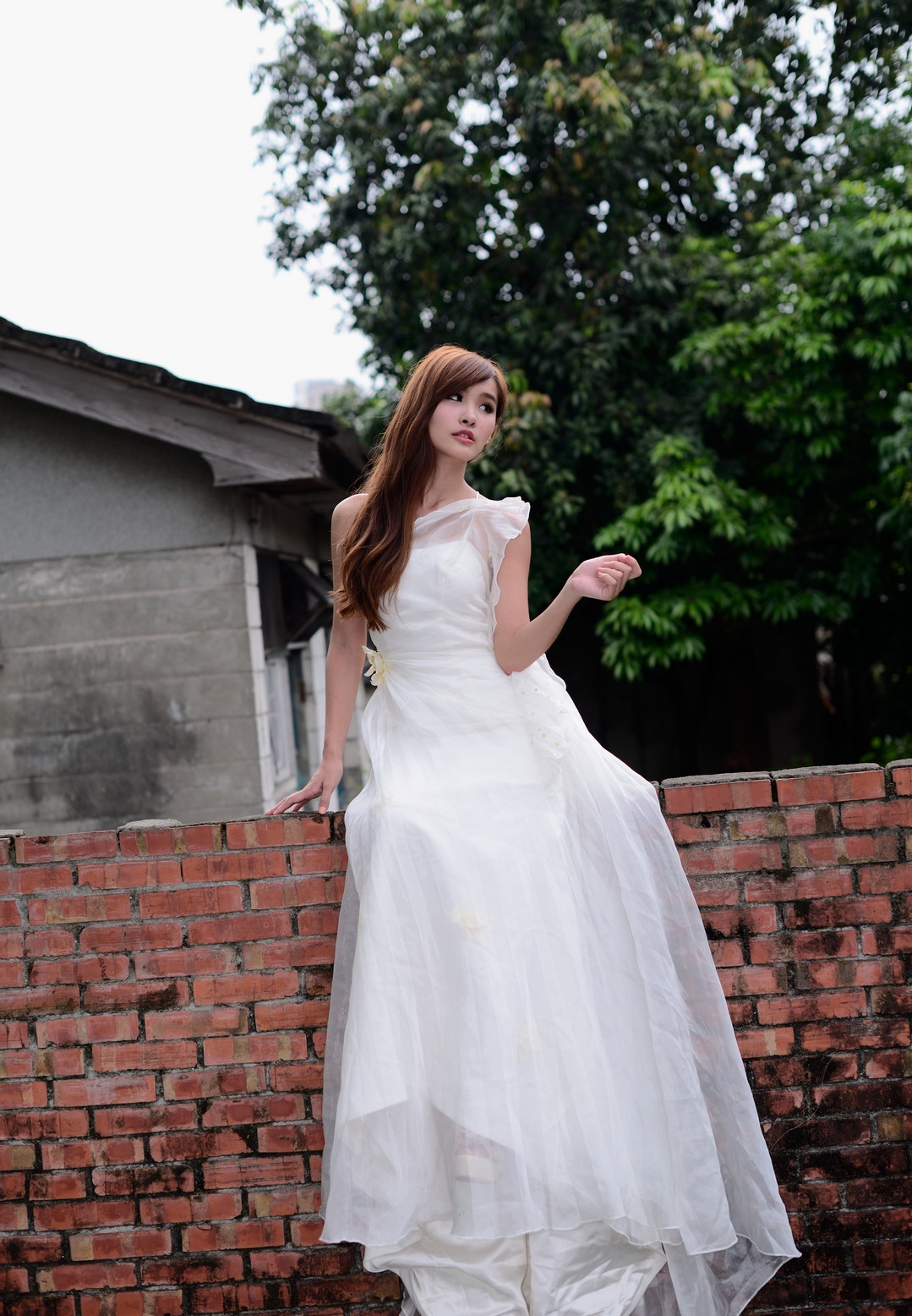 风起洛阳|美女穿白纱室外试镜-宛如仙女下凡
