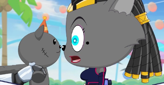 红太狼|喜羊羊：红太狼和灰太狼的七夕官图，两人都被拟人化，画风好唯美