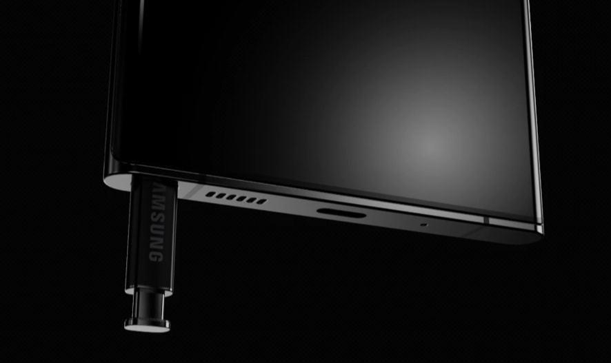 情微说 三星S22UItra渲染图：触控笔+1亿像素+M12屏幕，是机皇应有的样子