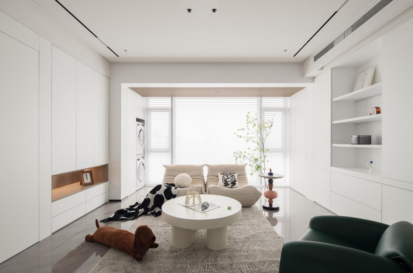 参观她140㎡新家,过道设计十分巧妙,不浪费空间,还多了个玄关