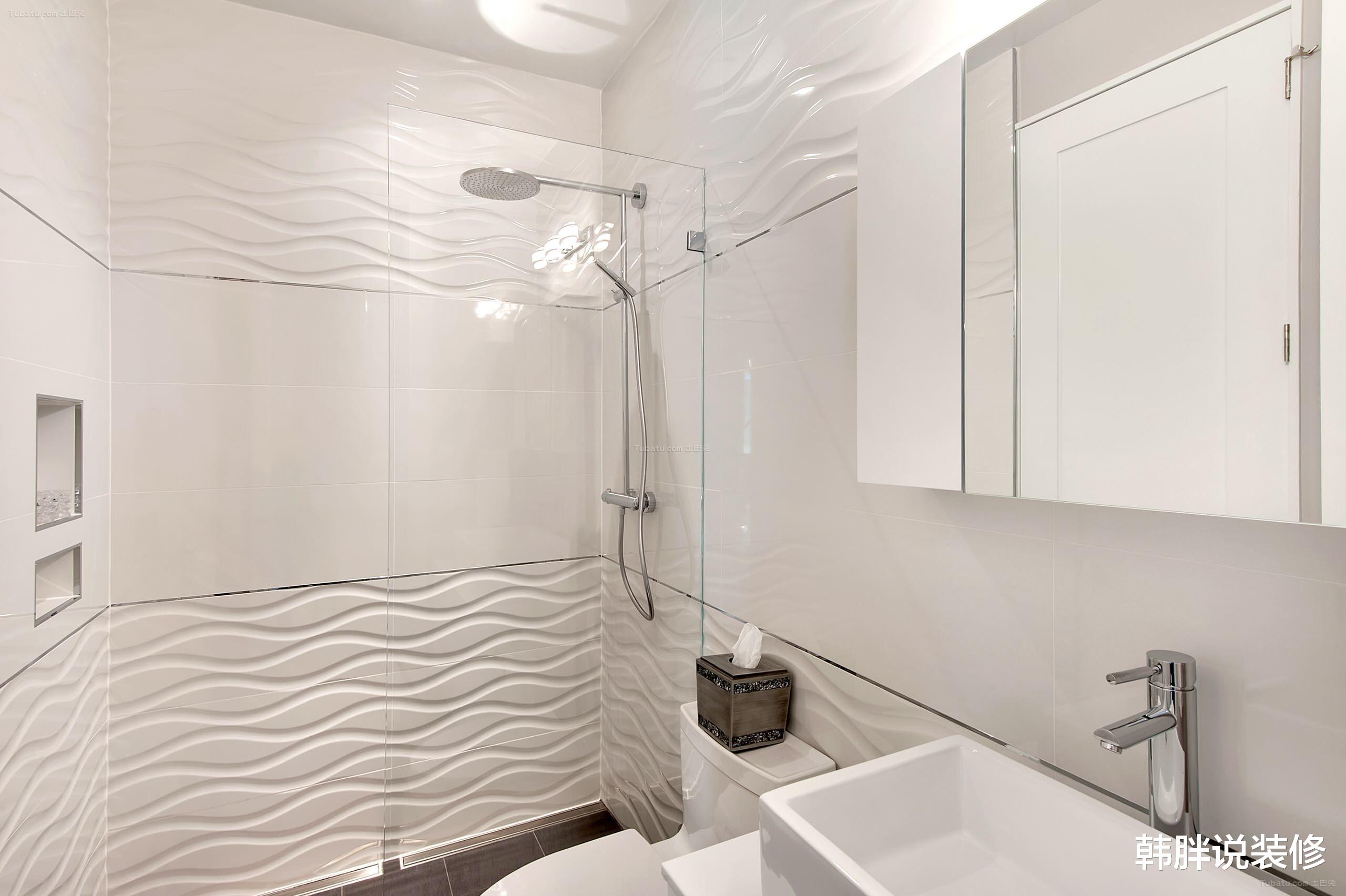 韩胖说装修 我家淋浴房隔断只做一半，既省钱又好用，亲朋好友都纷纷效仿