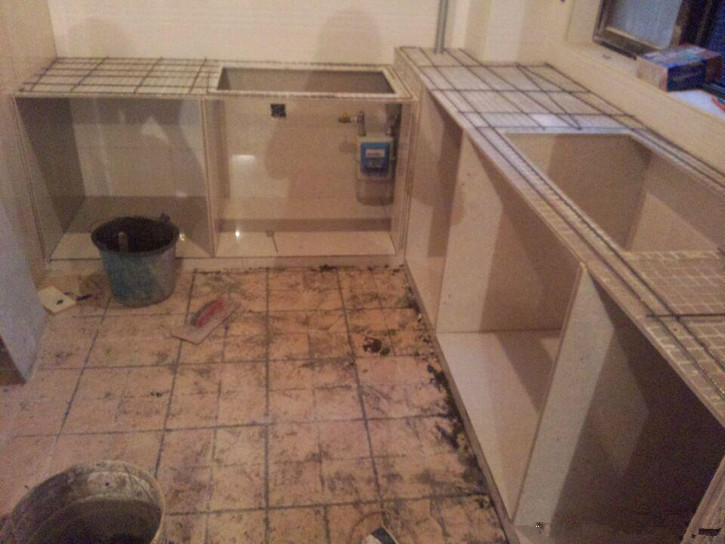 嗮嗮我家的砖砌橱柜,耐用又实惠,婆婆说可以用几十年!