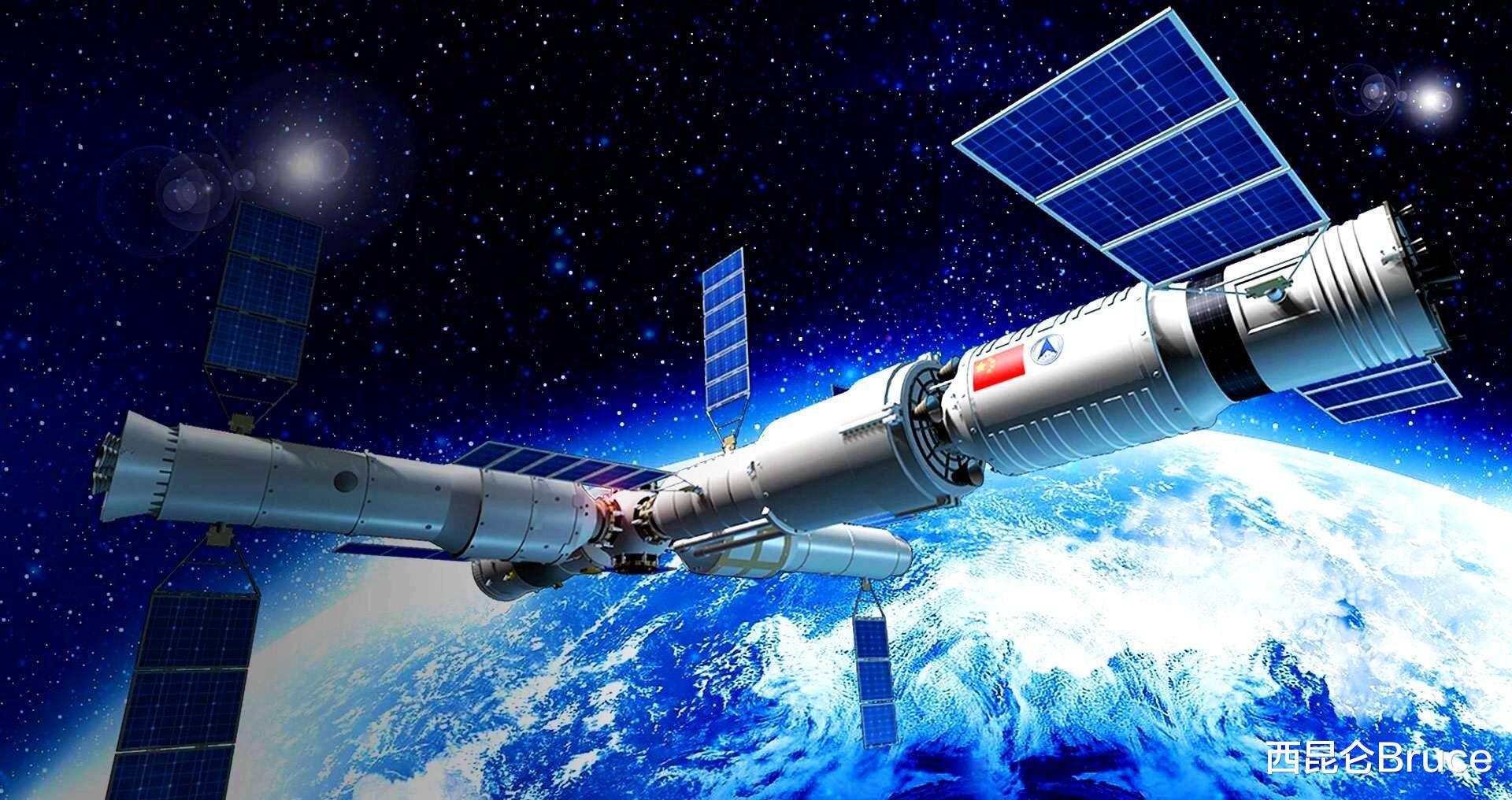 神舟十三号 美！神舟十三号和月亮浪漫同框，一箭发射，光耀四方，期待凯旋