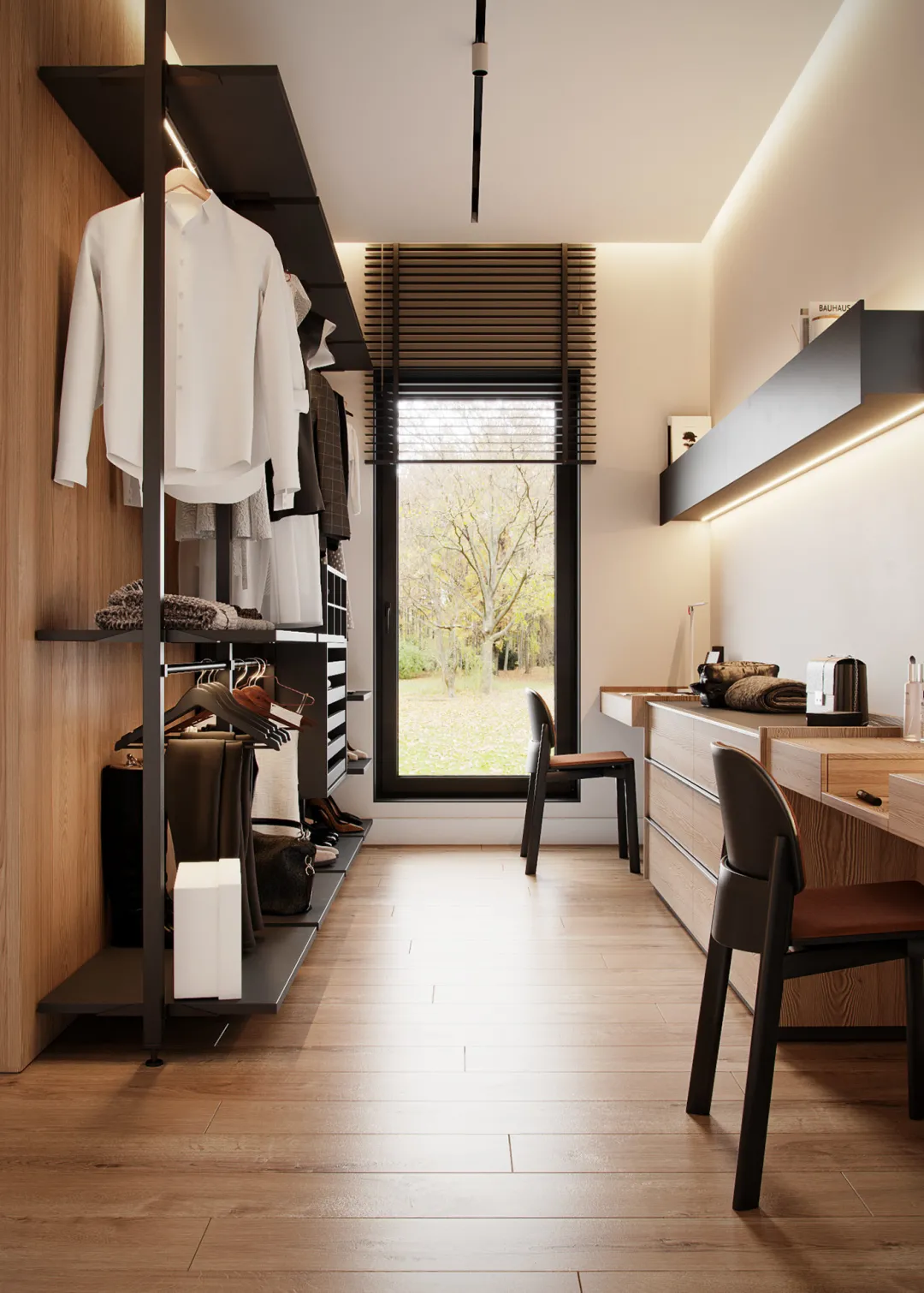 他把原木与艺术代入空间,打造干净又不失温度的家!