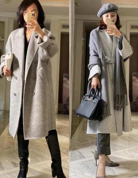 潮流搭配菌 大衣在精不在多,40+女人,建议选这三种“高级色”,优雅又端庄