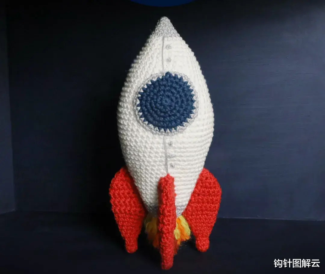 行星 钩针图解｜探月计划高能开启，宇航员乘着小火箭，一路向天，带你奔月啦！
