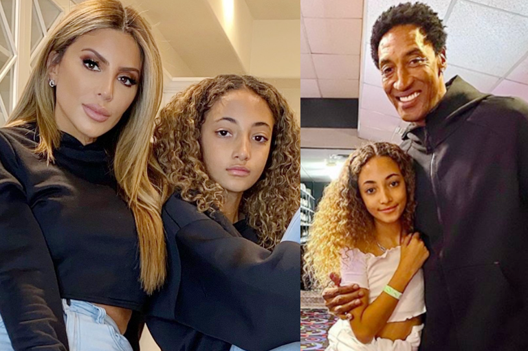 斯科蒂·皮蓬|皮蓬小女儿长大！颜值继承拉尔萨，有超模潜质，NBA极品星二代