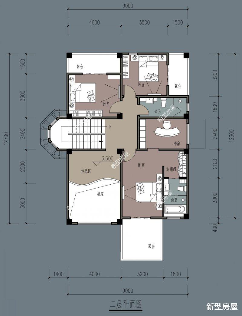 |2021年回农村建房，分享4套带架空层的图纸，再也不用怕发大水了