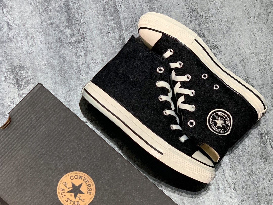 莆田鞋匠 Converse All Star 匡威系带秋冬羊毛尼龙布