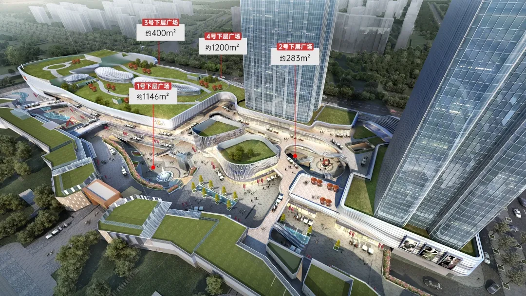 红角洲大型商业!联泰万悦汇封顶!内部装修效果图首次曝光!