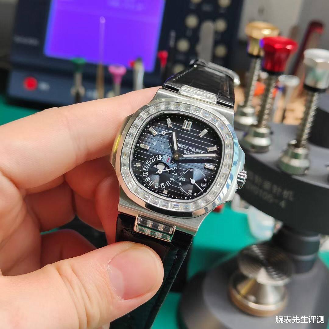 腕表先生评测 一只品位的表百达翡丽鹦鹉螺5712后镶钻升级5724