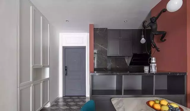 90平北欧混搭理想宅,水磨石鱼骨拼,配色佳颜值高!