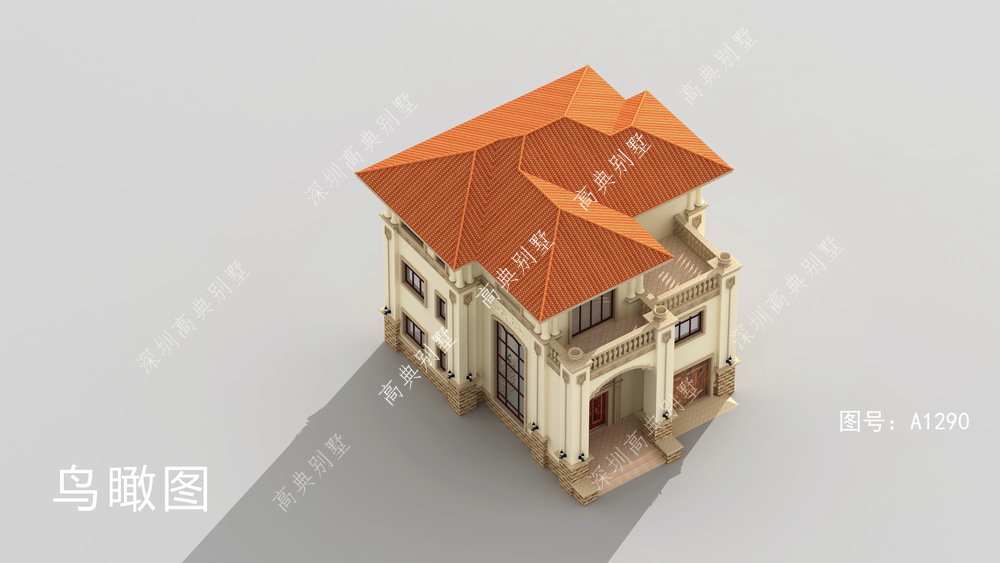 这款欧式别墅，外观错落有致，既舒适又是品味的象征。