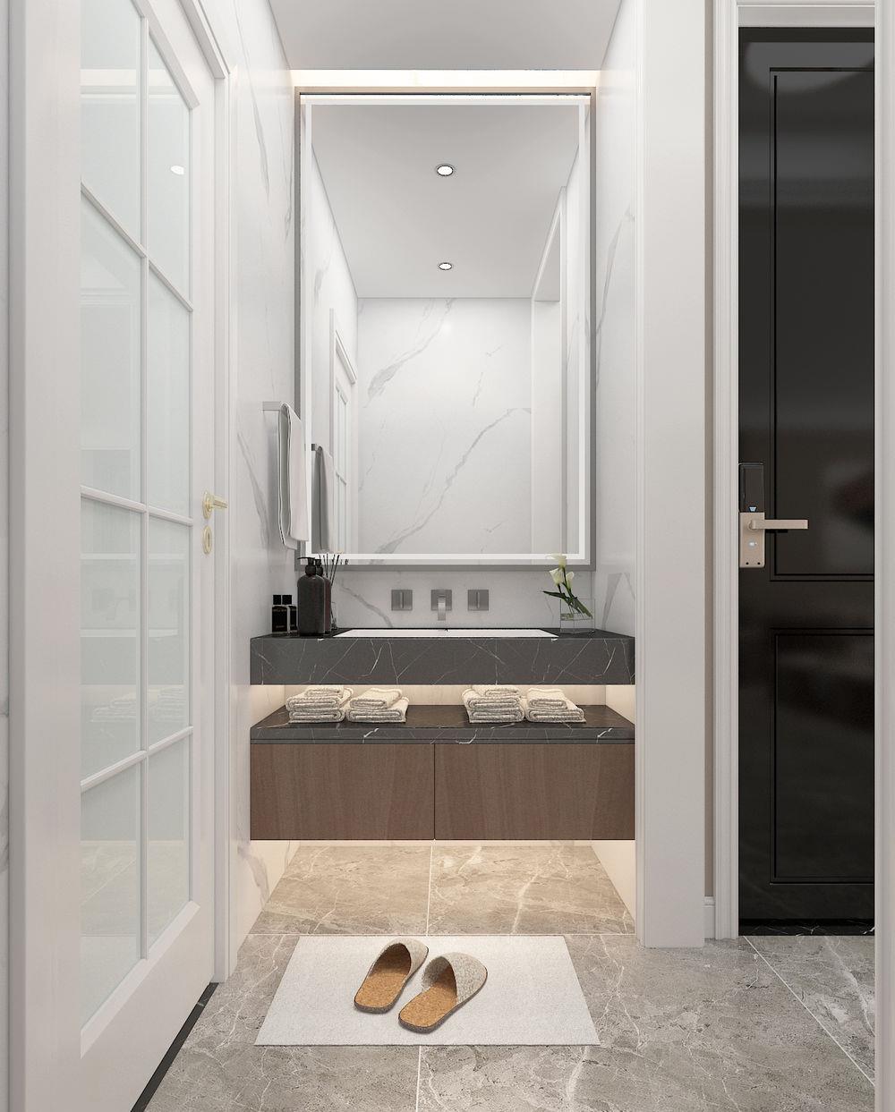 |闺蜜的130平米新家，装现代轻奢风格，单一个沙发墙就把我迷住了