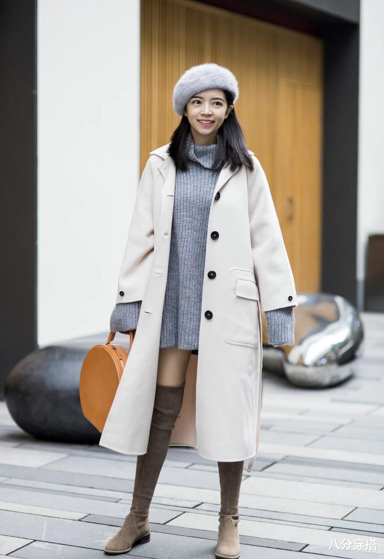 八分穿搭 降温后不要瞎打扮，瞧三木的“大衣”穿搭，入冬这么搭优雅又好看