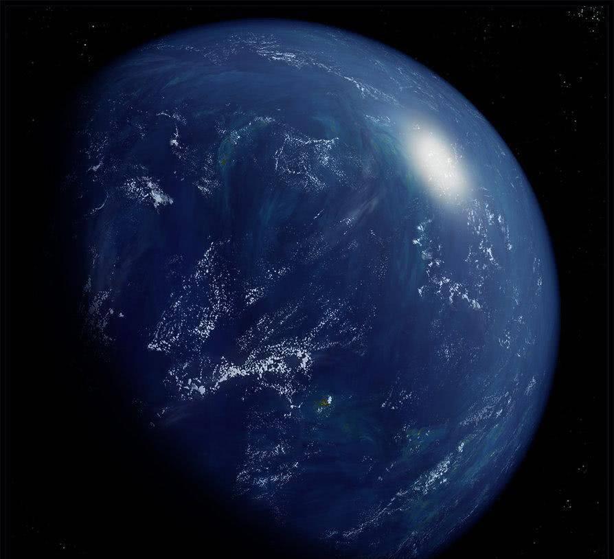 宇宙中会不会有一个全是水的星球,像水珠一样漂浮在宇宙中?