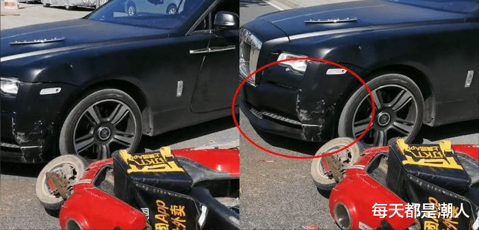 每天都是潮人|“我直行他右转”，撞劳斯莱斯的外卖员回应了！网友：准备看房吧