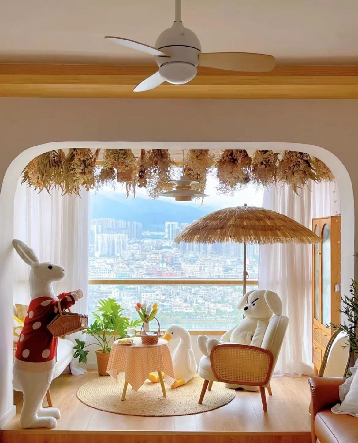 女主的89㎡新居，装成了“童话小屋”的样子，太治愈了