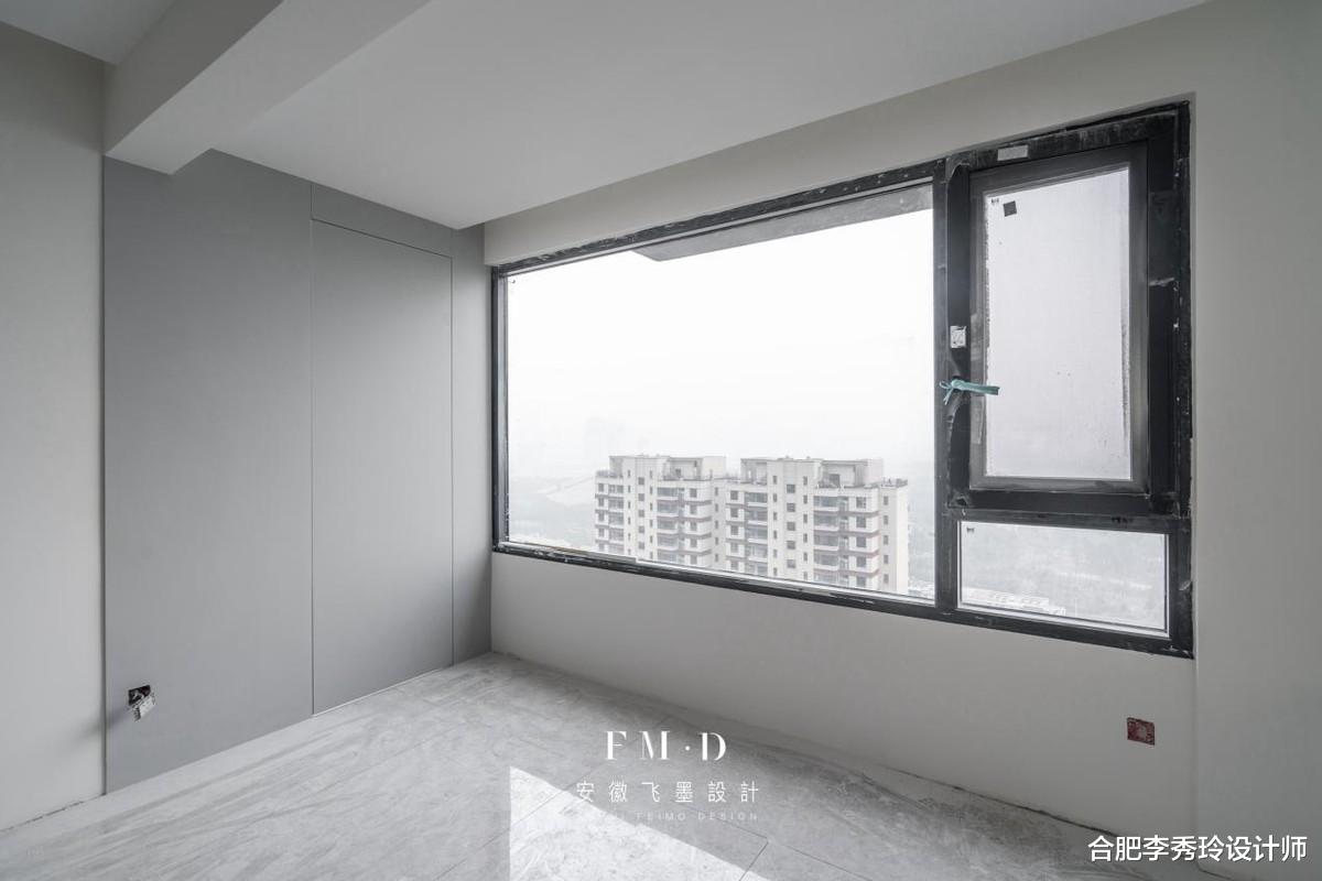 阳台|7米多长的大阳台户型，装隐形门藏一半留一半，洗、晒、住3不耽误