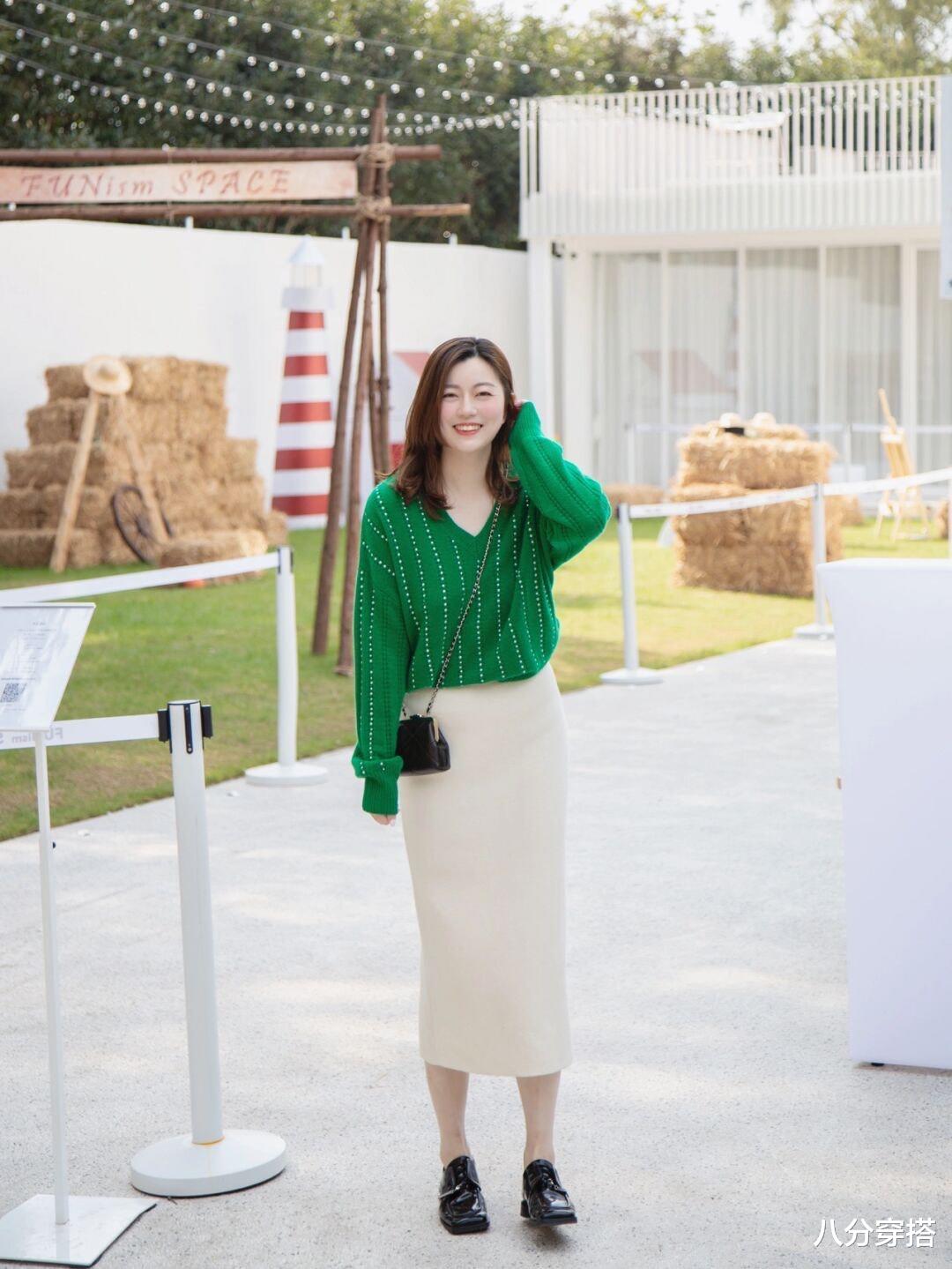 八分穿搭 初冬还是要学一学毛衣搭配,简约高级还暖和,时髦百搭不挑人